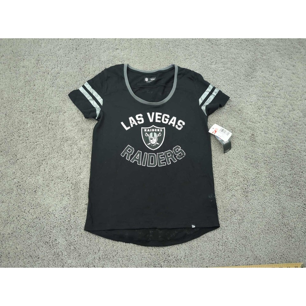 Las‎ Vegas Raiders Shirt Womens Small Black NFL Football Team Apparel New Tee